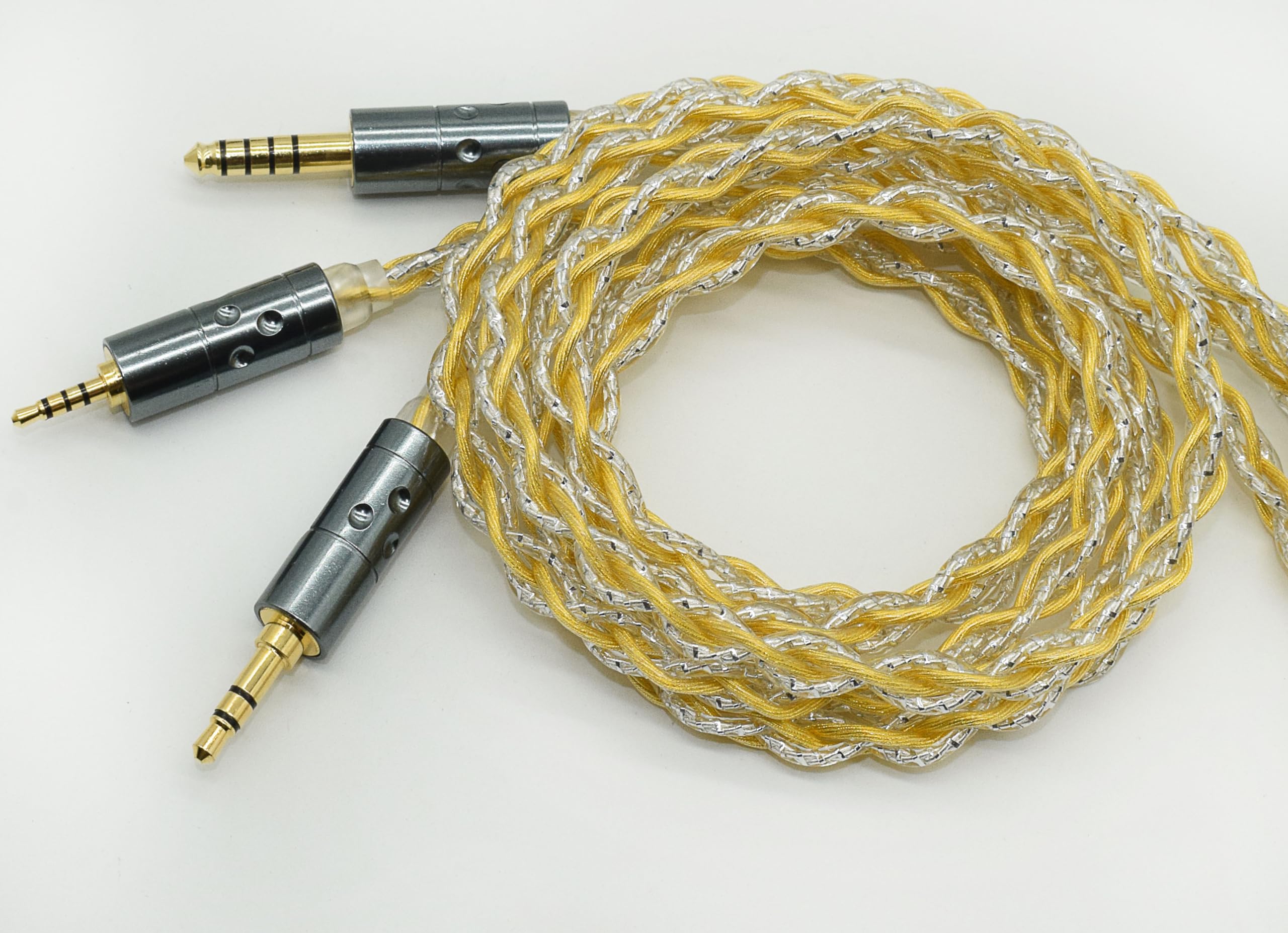 ヘッドホンアップグレード線材 4.4バランス線 mmcx Yinyoo イヤモニ